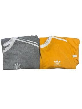 2 Count - Adidas Adicolor Classics Men's 3-Stripes - Yellow, & Grey